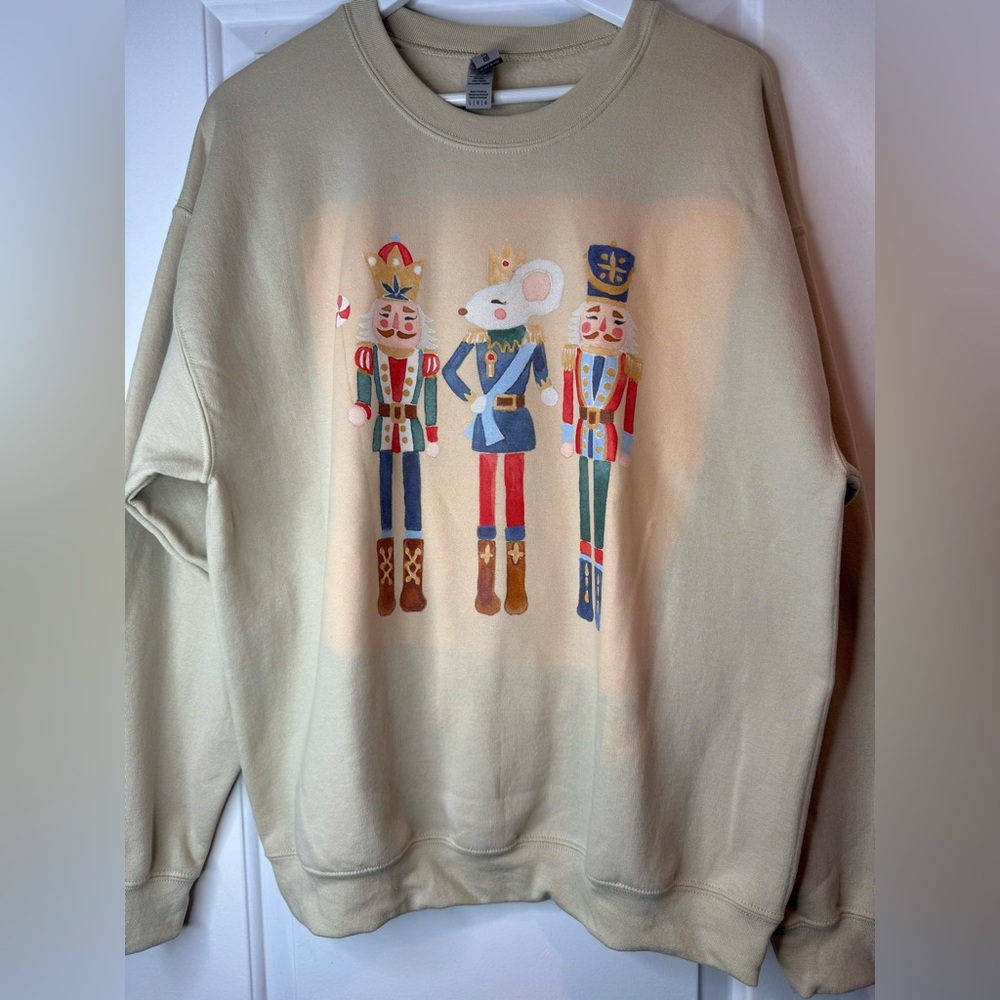 Anthropology inspired! Super cute sweatshirt with Nutcracker Characters!